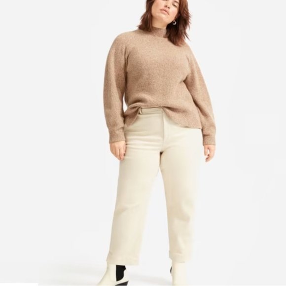 Everlane Pants - Everlane The Straight-Leg Crop Pant in Sandstone